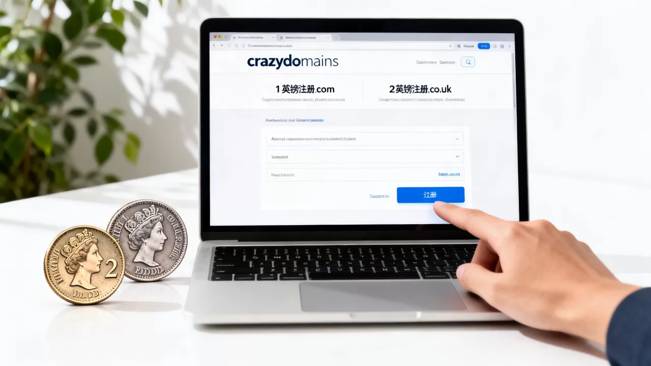 crazydomains怎么1英镑注册com?,2英镑注册co.uk有陷阱吗 crazydomains怎么1英镑注册com?,2英镑注册co.uk有陷阱吗