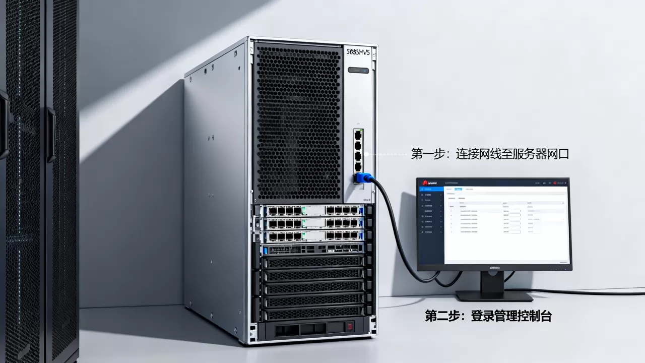 华为5885h v5服务器如何联网,配置步骤是什么? 华为5885h v5服务器如何联网,配置步骤是什么?