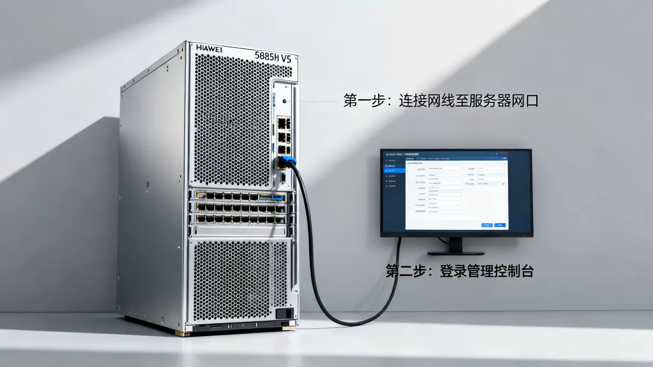 华为5885h v5服务器如何联网,配置步骤是什么? 华为5885h v5服务器如何联网,配置步骤是什么?