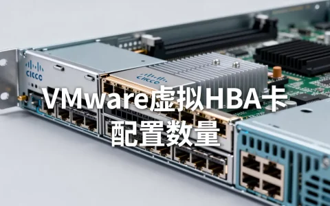 思科服务器VMware虚拟几个HBA卡，HBA卡数量怎么配置