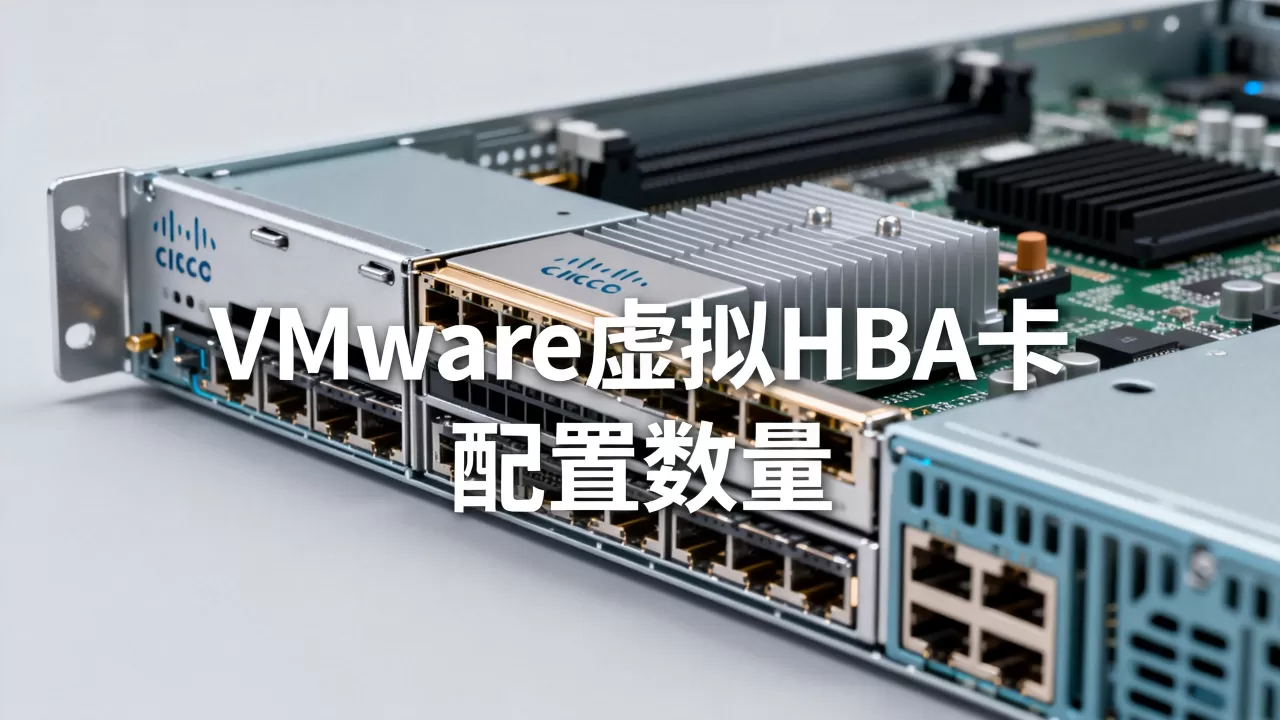 思科服务器VMware虚拟几个HBA卡,HBA卡数量怎么配置 思科服务器VMware虚拟几个HBA卡,HBA卡数量怎么配置