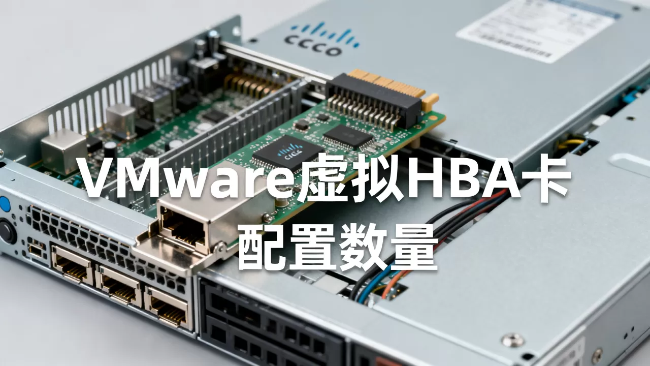 思科服务器VMware虚拟几个HBA卡,HBA卡数量怎么配置 思科服务器VMware虚拟几个HBA卡,HBA卡数量怎么配置