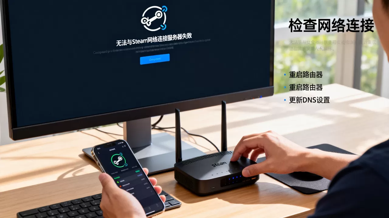 无法与steam网络连接服务器失败怎么办 无法与steam网络连接服务器失败怎么办