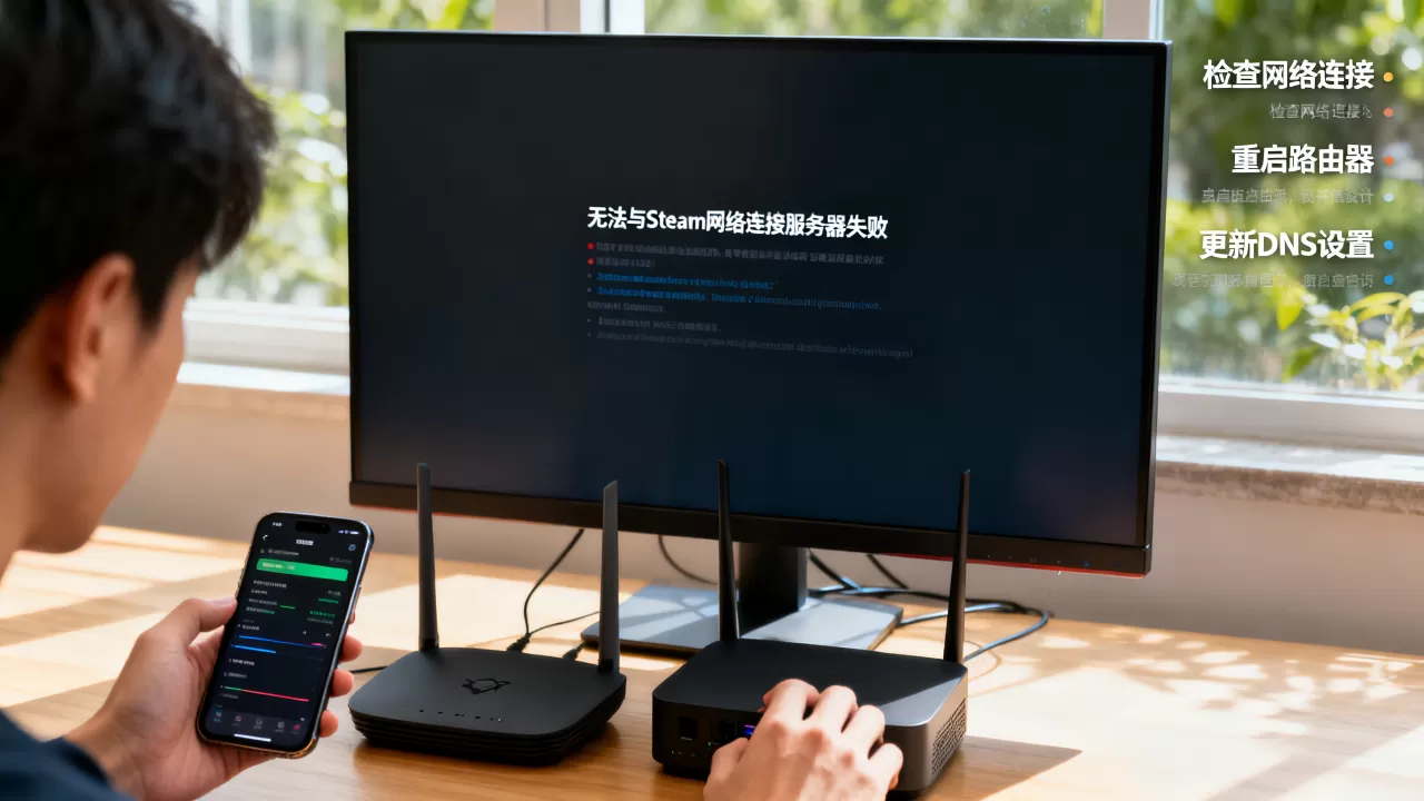 无法与steam网络连接服务器失败怎么办 无法与steam网络连接服务器失败怎么办
