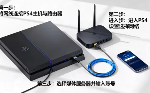 PS4媒体服务器怎么连接网络，ps4媒体服务器连接方法？