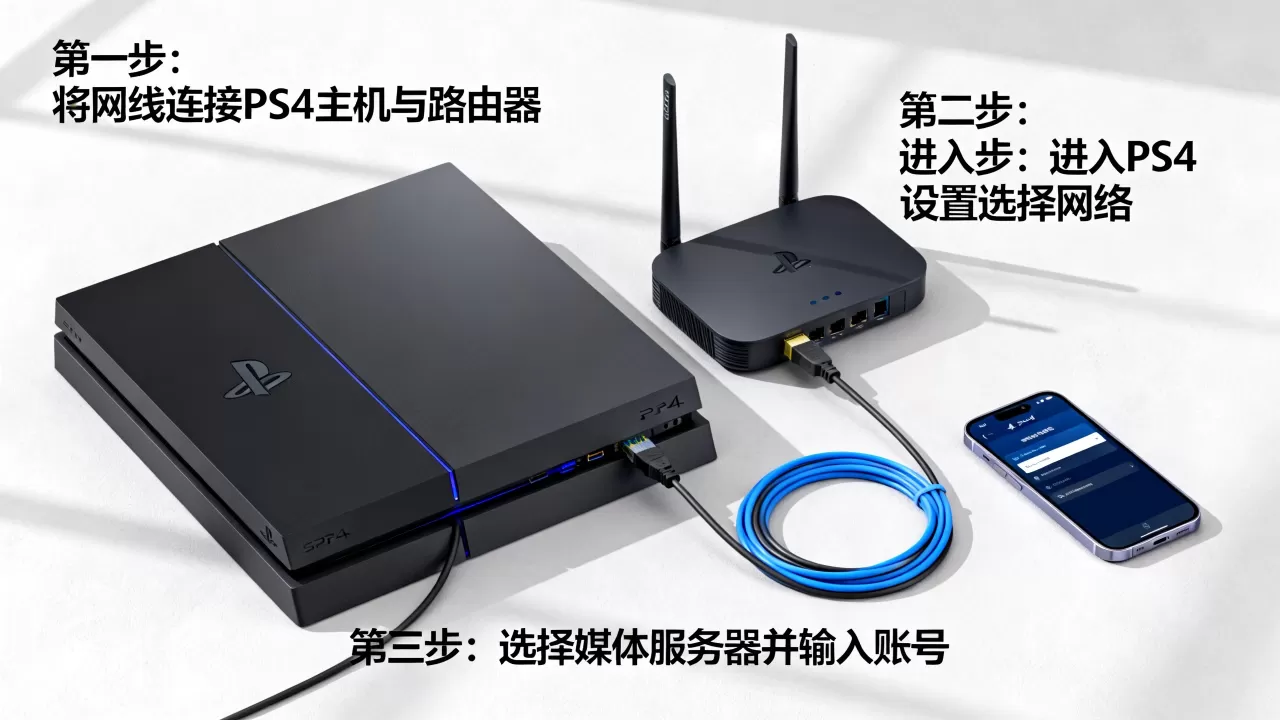 PS4媒体服务器怎么连接网络,ps4媒体服务器连接方法? PS4媒体服务器怎么连接网络,ps4媒体服务器连接方法?