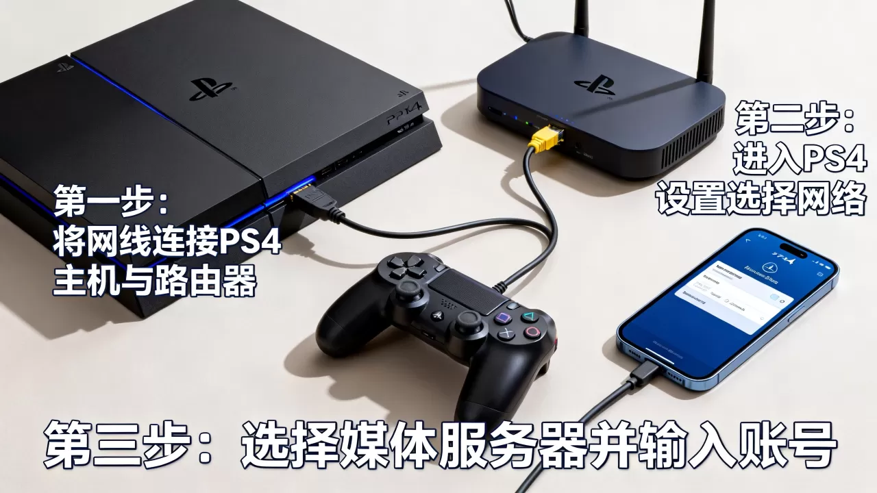 PS4媒体服务器怎么连接网络,ps4媒体服务器连接方法? PS4媒体服务器怎么连接网络,ps4媒体服务器连接方法?