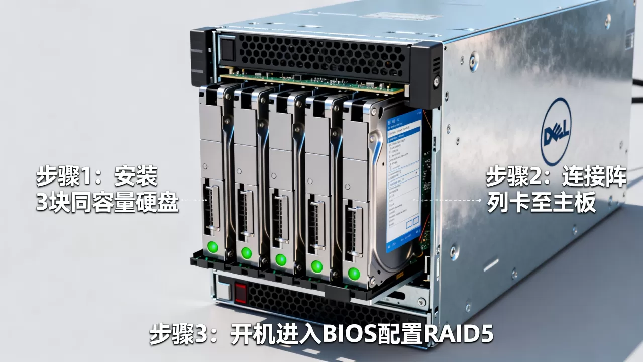 戴尔r720服务器如何做raid5,RAID5怎么配置? 戴尔r720服务器如何做raid5,RAID5怎么配置?