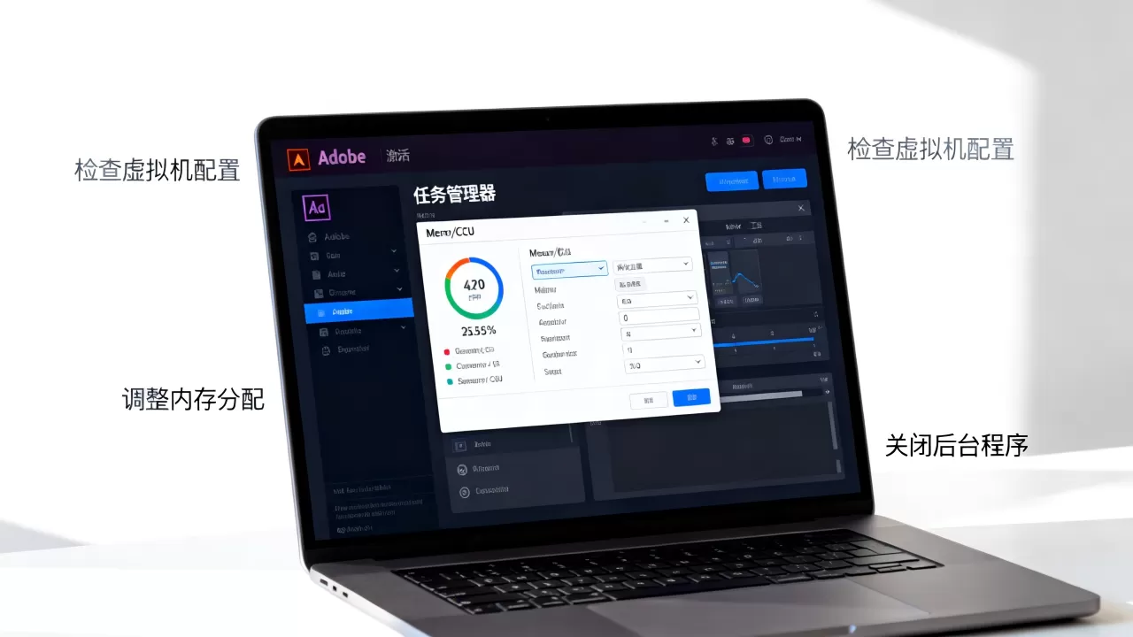 虚拟机安装Adobe卡顿激活如何解决,虚拟机运行速度慢怎么提升 虚拟机安装Adobe卡顿激活如何解决,虚拟机运行速度慢怎么提升