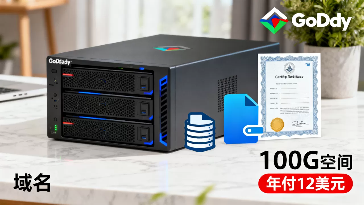 GoDaddy年付12美元空间划算吗,100G空间和一个域名值吗? GoDaddy年付12美元空间划算吗,100G空间和一个域名值吗?