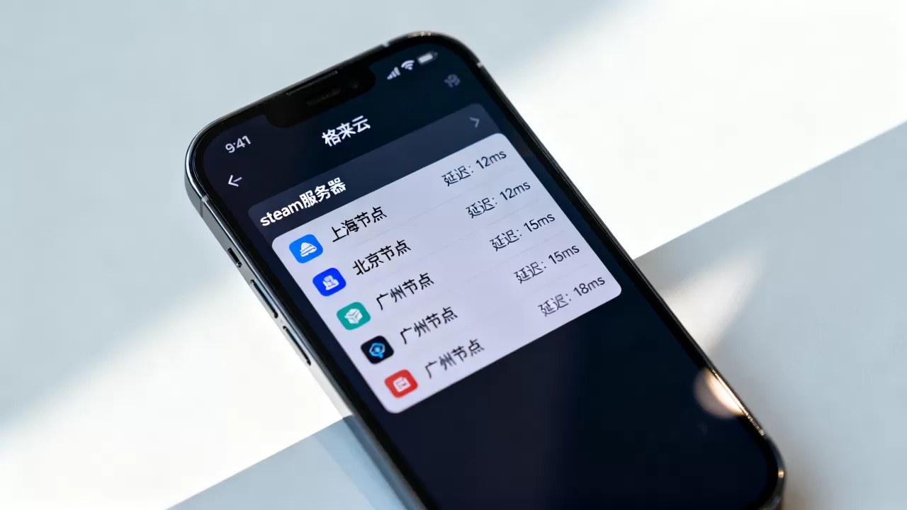 格来云怎么在设置里选steam服务器,哪个节点延迟最低? 格来云怎么在设置里选steam服务器,哪个节点延迟最低?