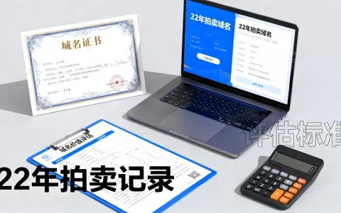 22年拍卖域名如今值多少钱，怎么评估域名价值