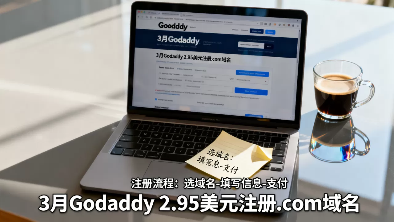 3月godaddy2.95美元注册com域名靠谱吗,怎么弄? 3月godaddy2.95美元注册com域名靠谱吗,怎么弄?