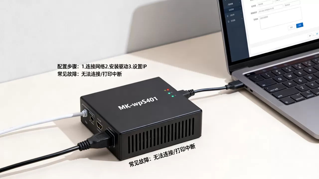 MK-wpS401打印机服务器如何配置,常见故障解决方法? MK-wpS401打印机服务器如何配置,常见故障解决方法?