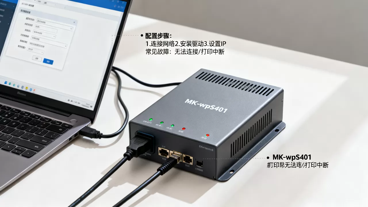 MK-wpS401打印机服务器如何配置,常见故障解决方法? MK-wpS401打印机服务器如何配置,常见故障解决方法?
