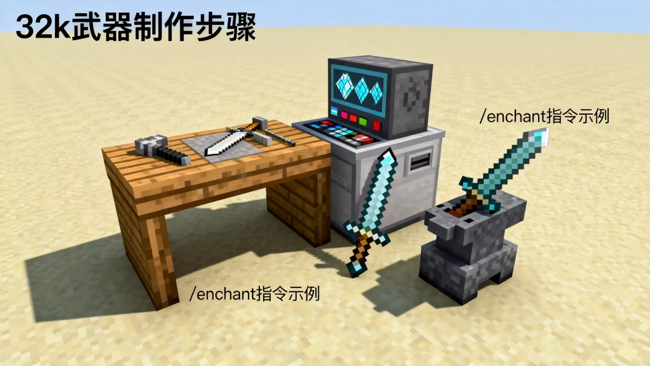 我的世界网易服务器32k怎么做,附魔指令有哪些? 我的世界网易服务器32k怎么做,附魔指令有哪些?