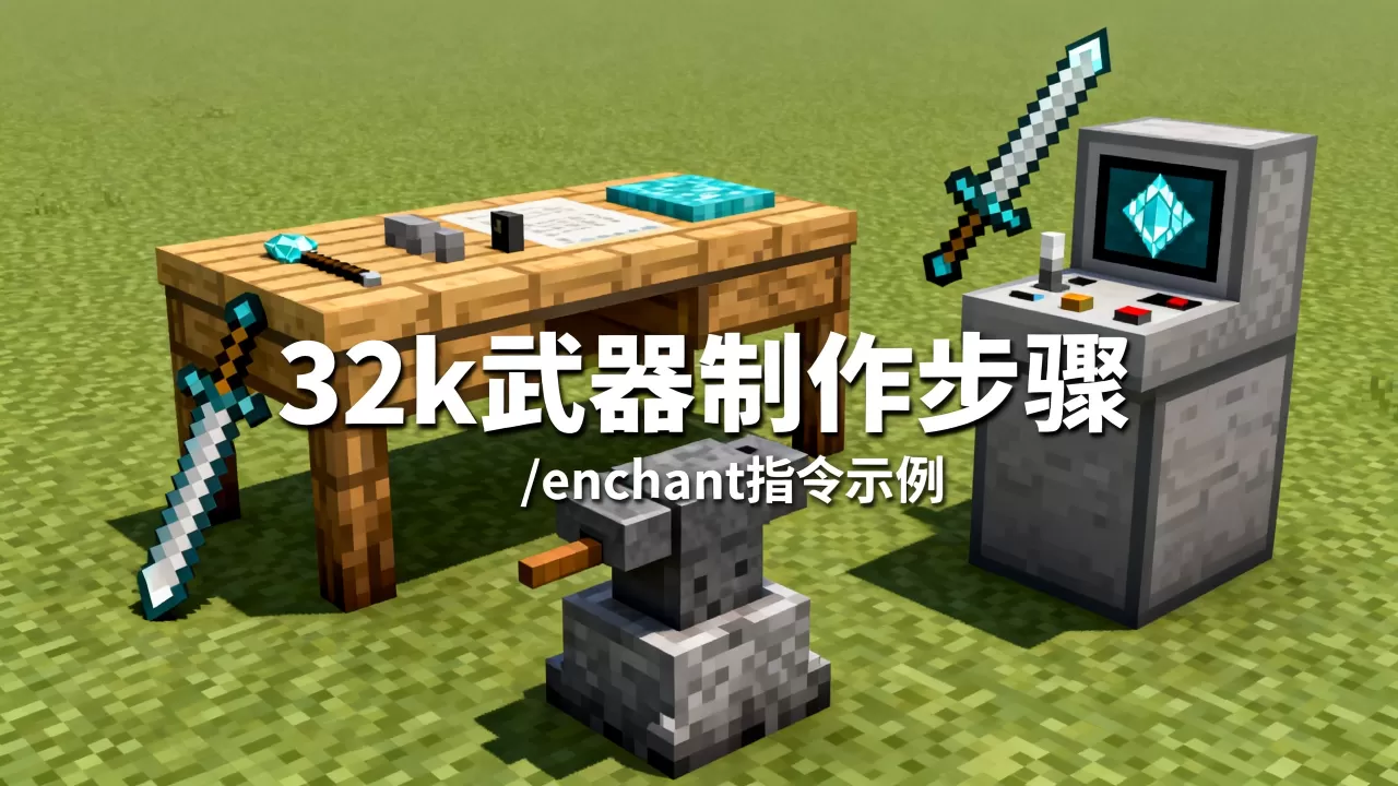 我的世界网易服务器32k怎么做,附魔指令有哪些? 我的世界网易服务器32k怎么做,附魔指令有哪些?