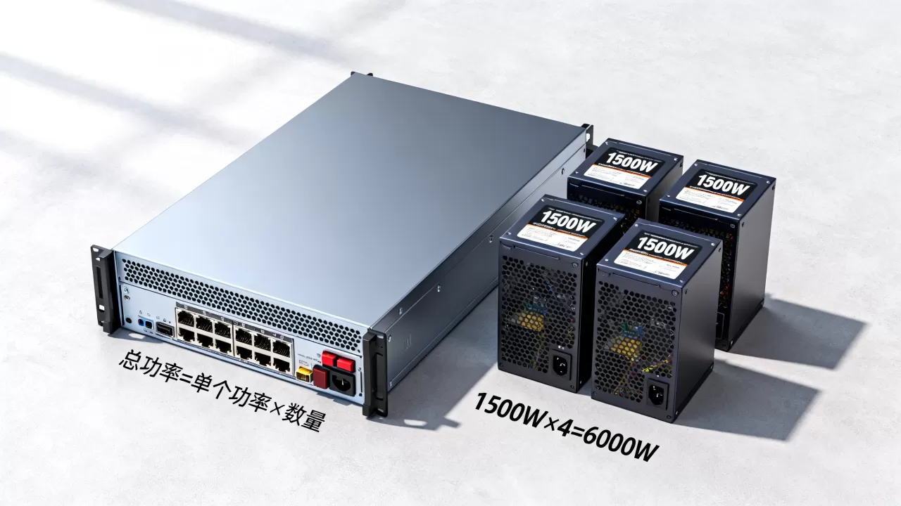 服务器4个1500w电源总功率是多少,怎么计算? 服务器4个1500w电源总功率是多少,怎么计算?