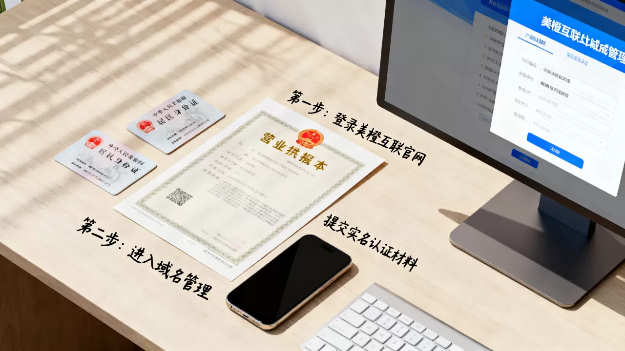 美橙互联域名实名认证怎么操作,认证流程和材料清单? 美橙互联域名实名认证怎么操作,认证流程和材料清单?