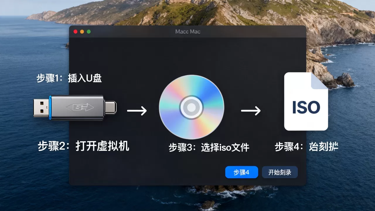 虚拟机mac系统怎么刻录iso到U盘,详细步骤教程? 虚拟机mac系统怎么刻录iso到U盘,详细步骤教程?