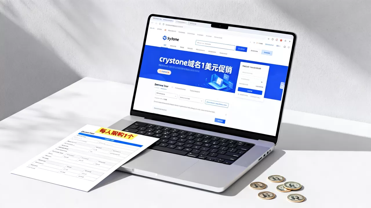crystone域名1美元促销靠谱吗,每人限购几个? crystone域名1美元促销靠谱吗,每人限购几个?