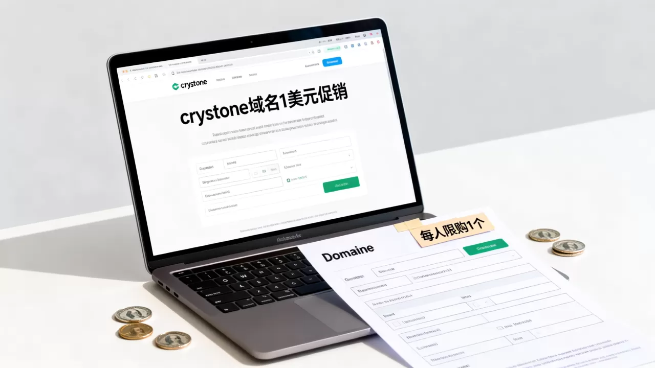 crystone域名1美元促销靠谱吗,每人限购几个? crystone域名1美元促销靠谱吗,每人限购几个?