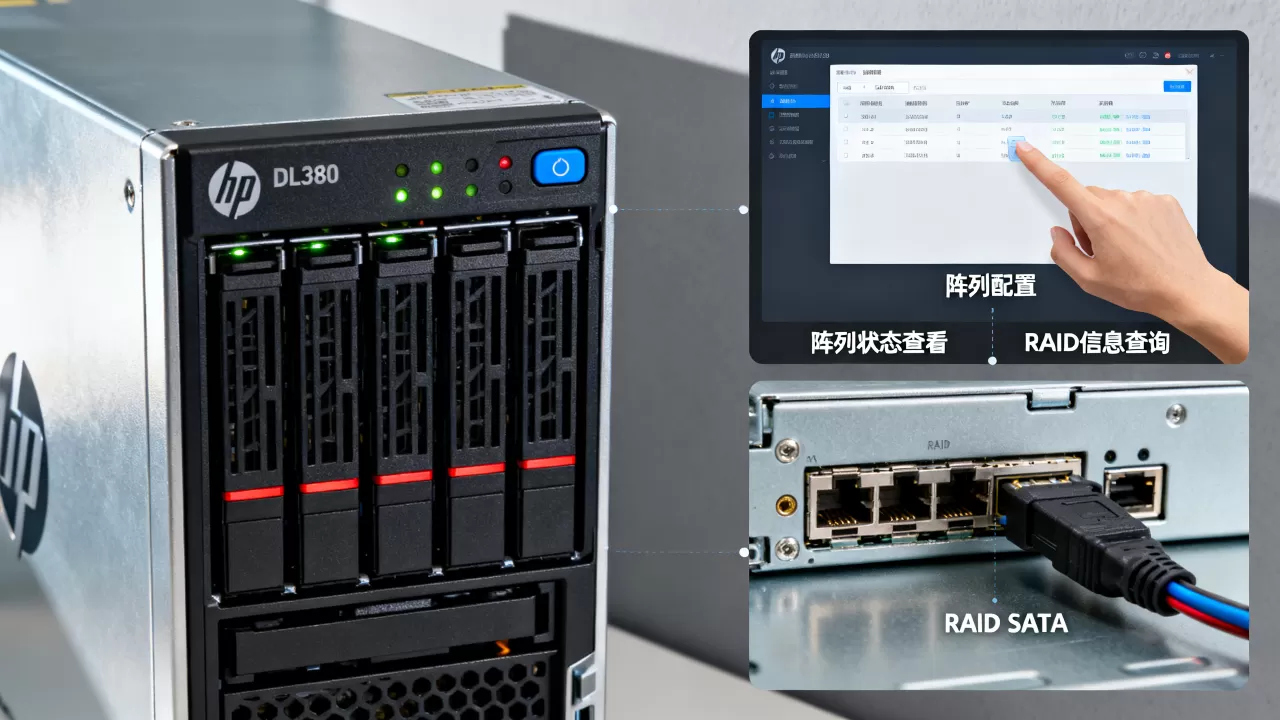 HP服务器DL380怎么看有没有阵列?怎么查RAID信息? HP服务器DL380怎么看有没有阵列?怎么查RAID信息?