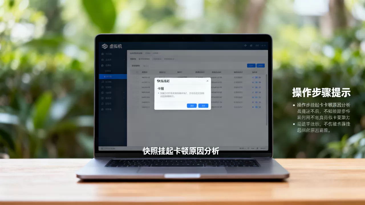 虚拟机快照挂起卡顿怎么办,是什么原因导致的? 虚拟机快照挂起卡顿怎么办,是什么原因导致的?