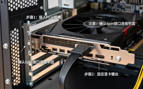 服务器怎么装带有6pin供电的独显？, 需要注意什么？