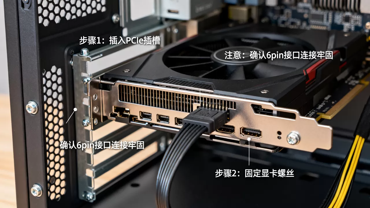 服务器怎么装带有6pin供电的独显?, 需要注意什么? 服务器怎么装带有6pin供电的独显?, 需要注意什么?