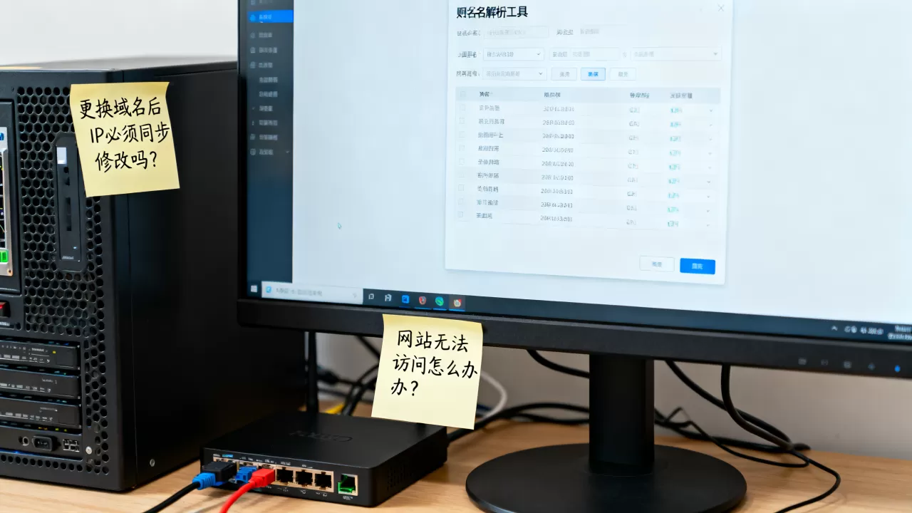 更换域名后IP必须同步修改吗?网站无法访问怎么办? 更换域名后IP必须同步修改吗?网站无法访问怎么办?