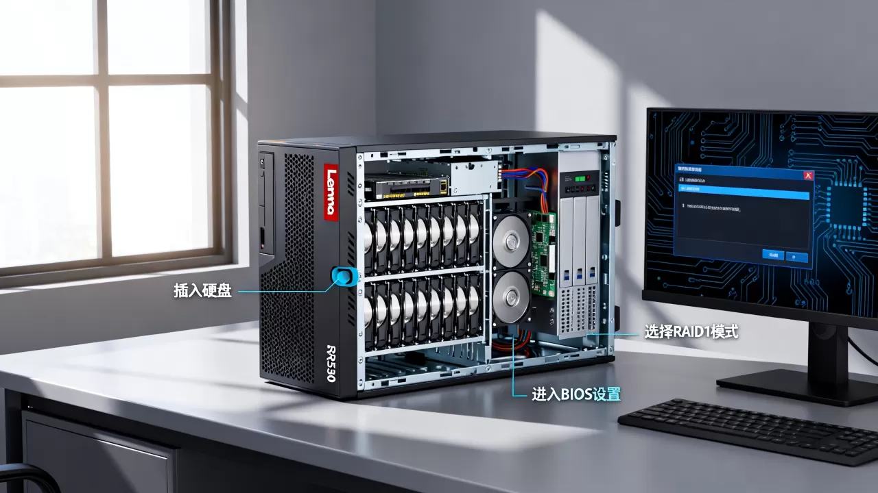 联想sr530怎么做raid1?,raid1配置步骤? 联想sr530怎么做raid1?,raid1配置步骤?