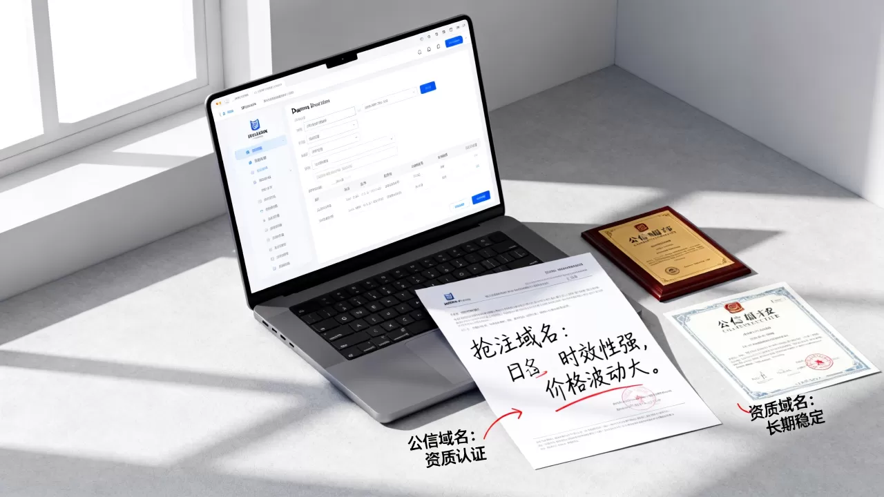 抢注域名和公信域名区别在哪,怎么选更靠谱? 抢注域名和公信域名区别在哪,怎么选更靠谱?