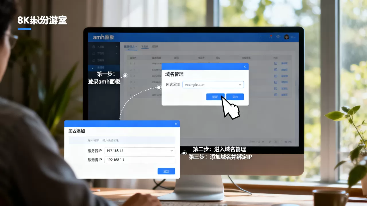 amh域名如何一步步绑定服务器?怎么操作 amh域名如何一步步绑定服务器?怎么操作