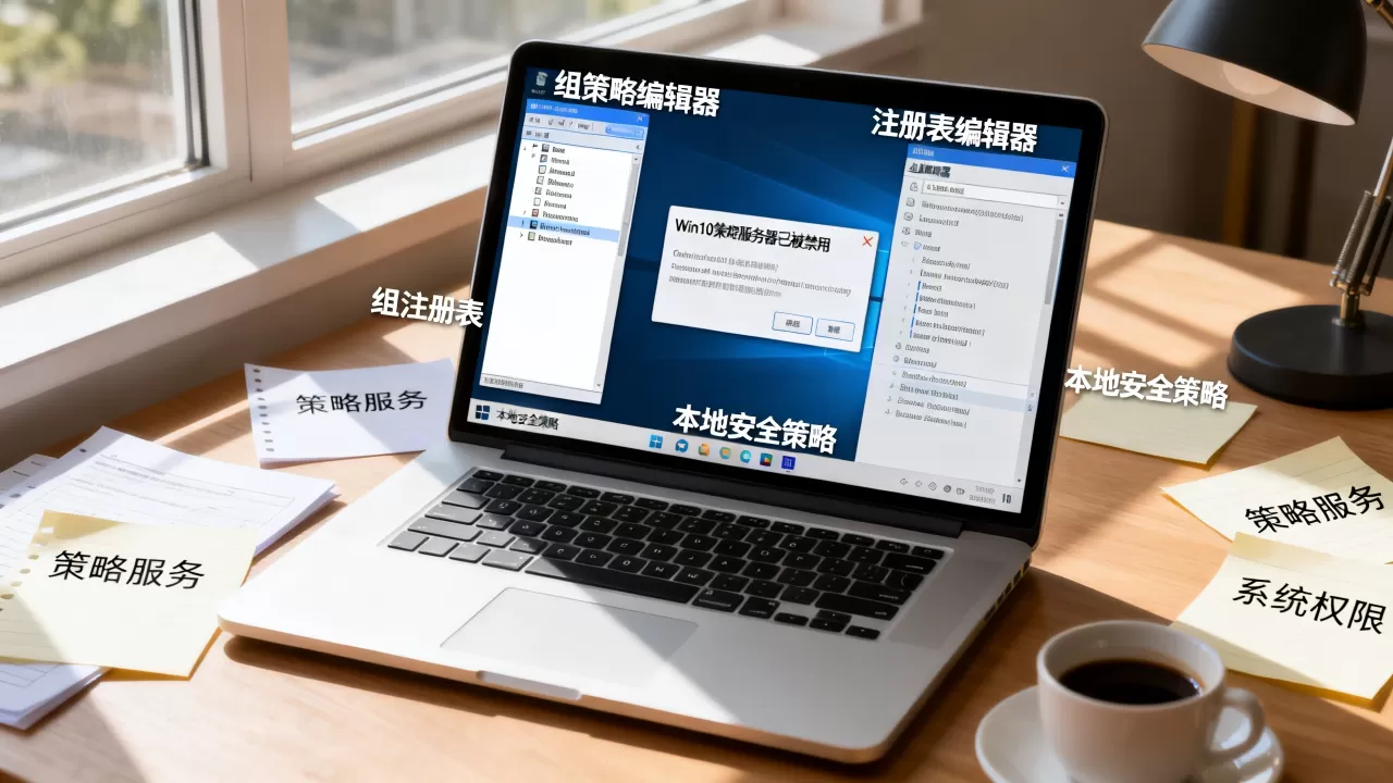 Win10策略服务器已被禁用怎么办,什么原因 Win10策略服务器已被禁用怎么办,什么原因