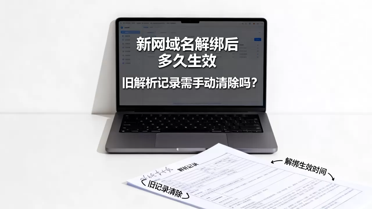 新网域名解绑后多久生效,旧解析记录需手动清除吗? 新网域名解绑后多久生效,旧解析记录需手动清除吗?