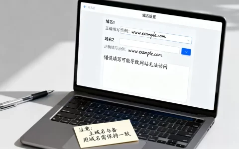 域名1和域名2怎么填才正确，填错会导致网站打不开吗？