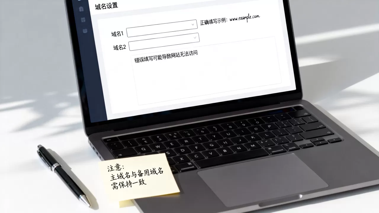 域名1和域名2怎么填才正确,填错会导致网站打不开吗? 域名1和域名2怎么填才正确,填错会导致网站打不开吗?