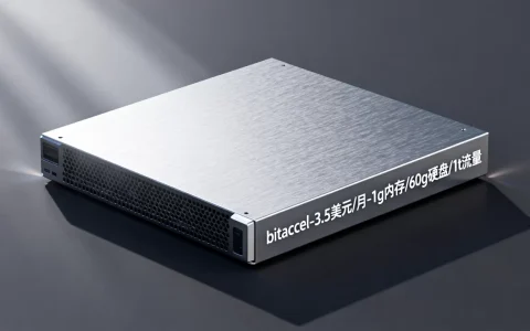 bitaccel-3.5美元/月-1g内存/60g硬盘/1t流量