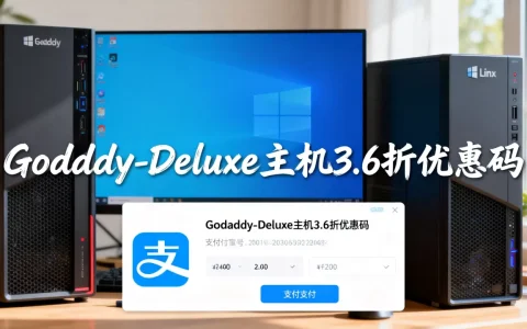 Godaddy-Deluxe主机3.6折优惠码/支付宝/windows/linux