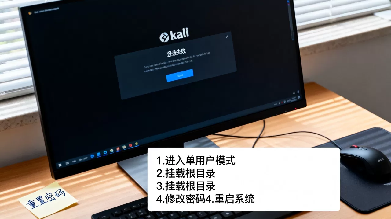 kali虚拟机登录密码忘了怎么办,重置密码的详细步骤是什么 kali虚拟机登录密码忘了怎么办,重置密码的详细步骤是什么
