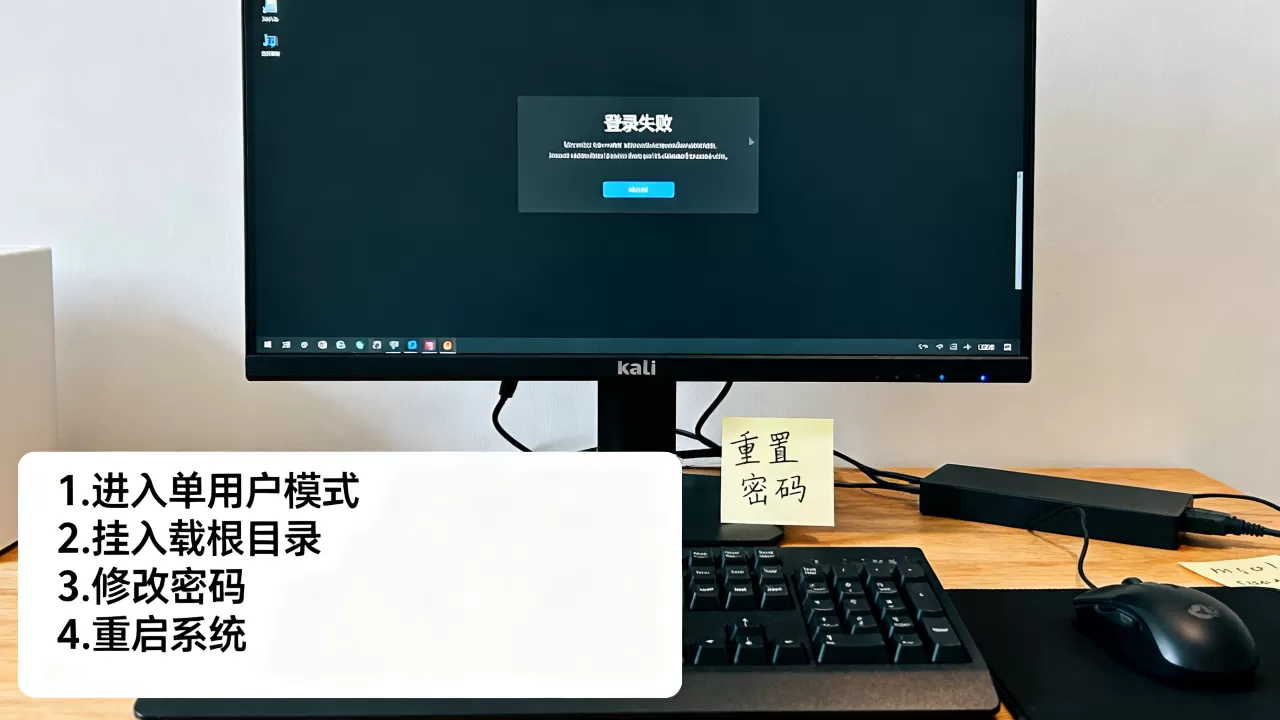 kali虚拟机登录密码忘了怎么办,重置密码的详细步骤是什么 kali虚拟机登录密码忘了怎么办,重置密码的详细步骤是什么