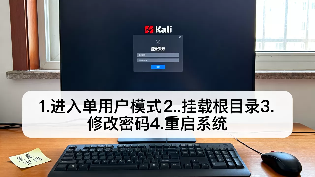 kali虚拟机登录密码忘了怎么办,重置密码的详细步骤是什么 kali虚拟机登录密码忘了怎么办,重置密码的详细步骤是什么
