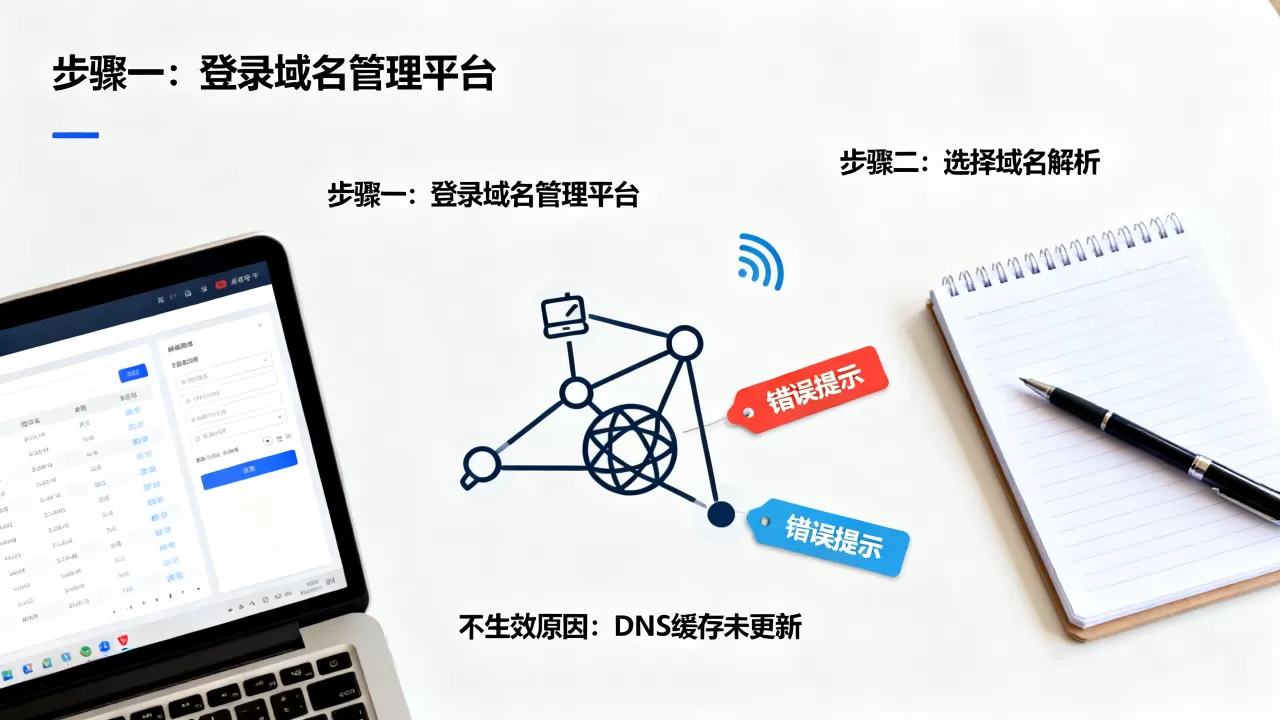 域名网站平台解析步骤有哪些?域名解析不生效原因 域名网站平台解析步骤有哪些?域名解析不生效原因