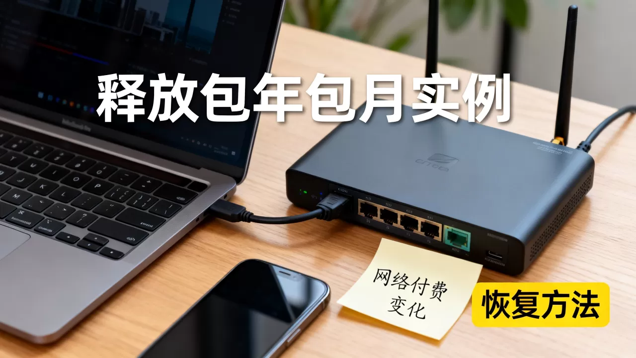 释放包年包月实例后,网络付费会怎样,如何恢复? 释放包年包月实例后,网络付费会怎样,如何恢复?