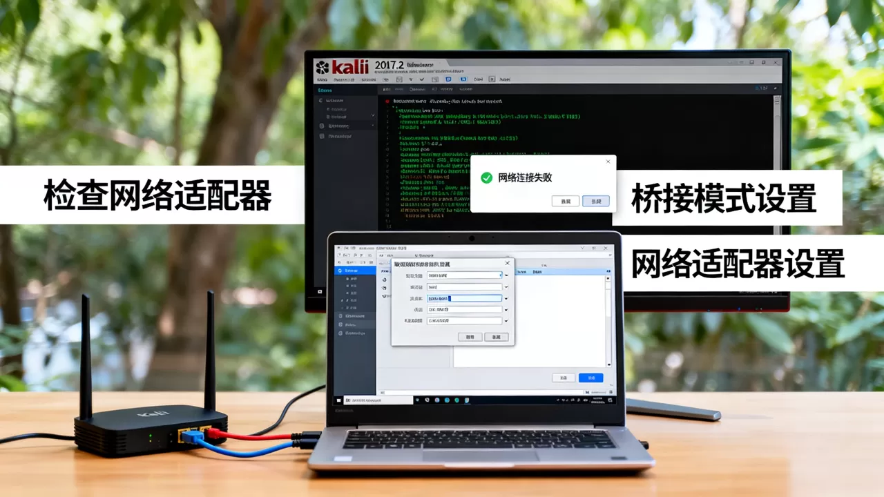 kali 2017.2虚拟机安装后无法联网怎么办? kali 2017.2虚拟机安装后无法联网怎么办?