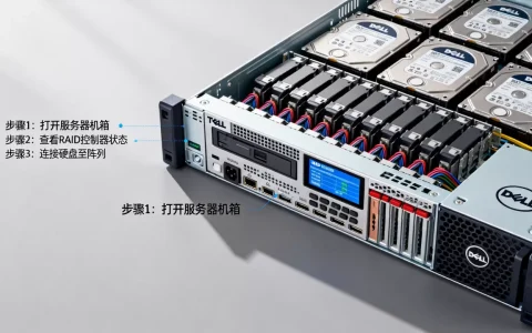 戴尔T130服务器磁盘阵列怎么看，RAID配置步骤是什么