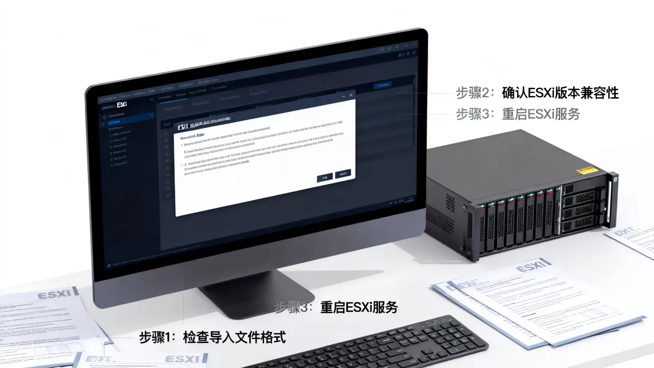 esxi虚拟机导入失败怎么办?解决方法与步骤详解 esxi虚拟机导入失败怎么办?解决方法与步骤详解