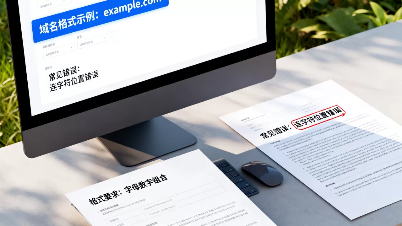 域名格式图片怎么看?域名格式要求及常见错误有哪些? 域名格式图片怎么看?域名格式要求及常见错误有哪些?
