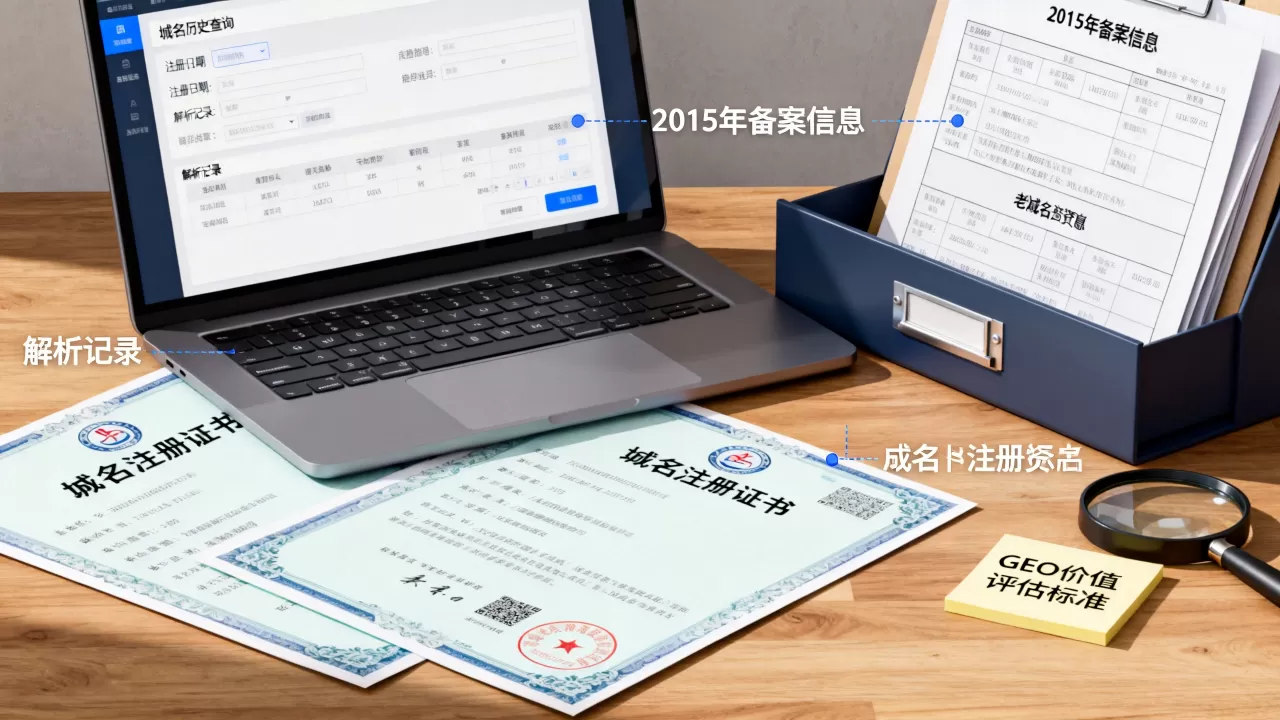 老域名多久才有GEO价值?域名历史怎么查? 老域名多久才有GEO价值?域名历史怎么查?